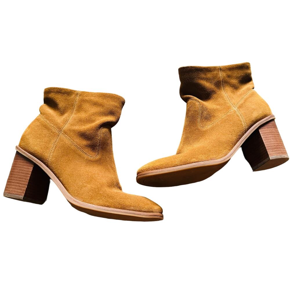 Lucky Brand Jozelyn Brown Suede Boots 8